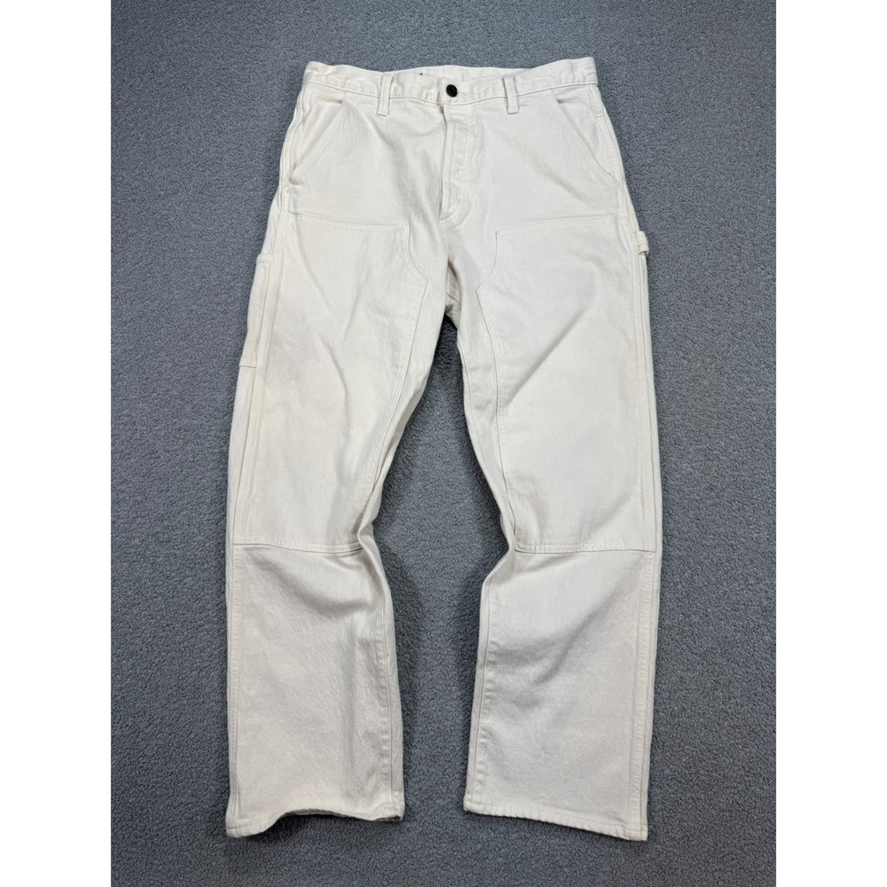 Gap Carpenter Jeans Men's 32x30 White GapFlex Double Knee Original Fit Utility